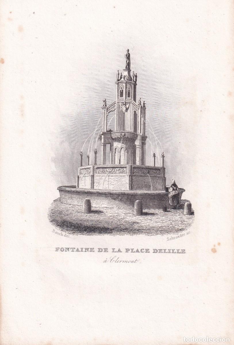 Arte: FRANCIA - FONTAINE DE LA PLACE DELILLE &Agrave; CLERMONT