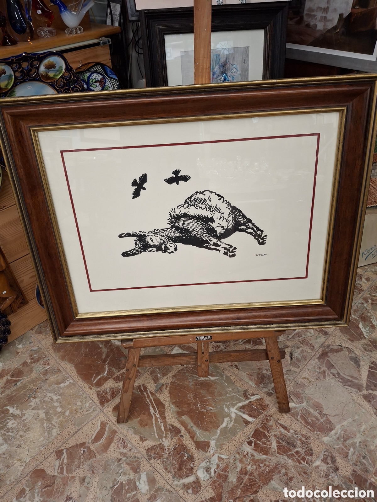 Arte: Cuadro de Castelao serigrafia - Foto 3
