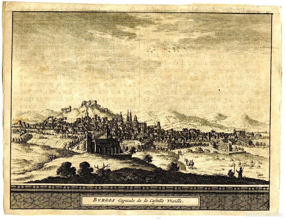Arte: Burgos. Vista general. Leiden, 1707 - Foto 1