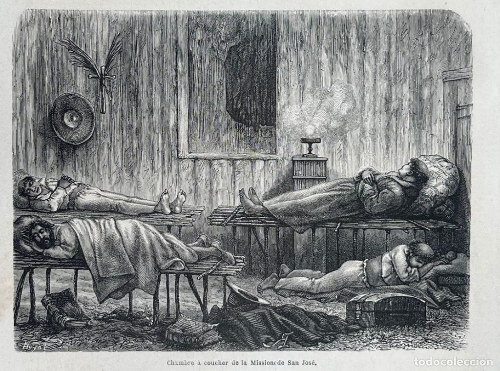 Kunst: Interior de la misi&oacute;n de san Jos&eacute; y mapa del alto Amazonas (Per&uacute;), 866. Huyal/Marcoy