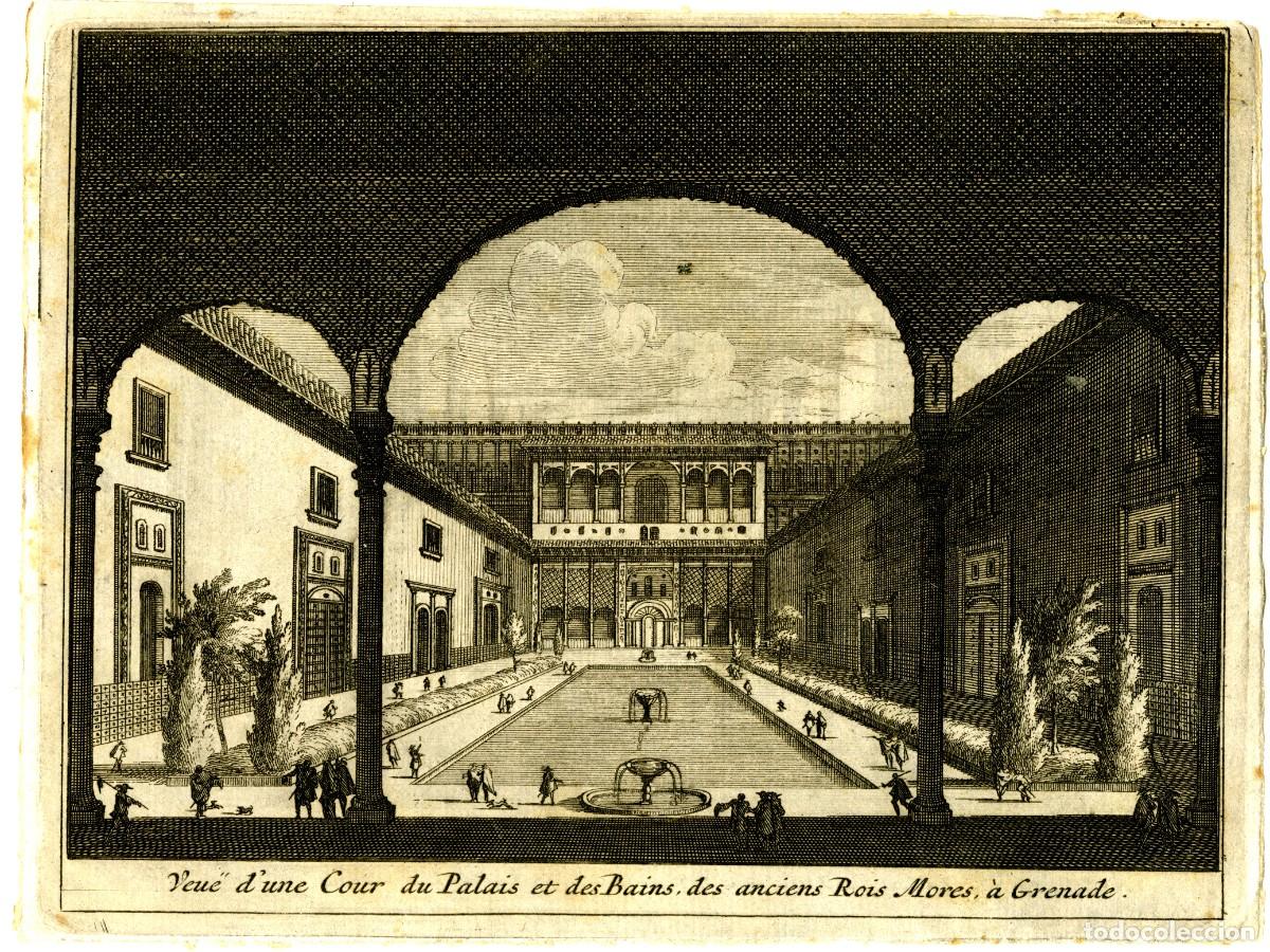 Arte: Granada. Vista de uno de los patios . Leiden, 1707 - Foto 1
