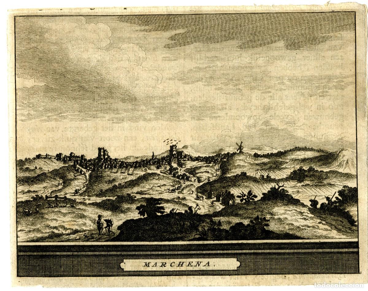 Arte: Marchena. Sevilla. Vista general. Leiden, 1707 - Foto 1