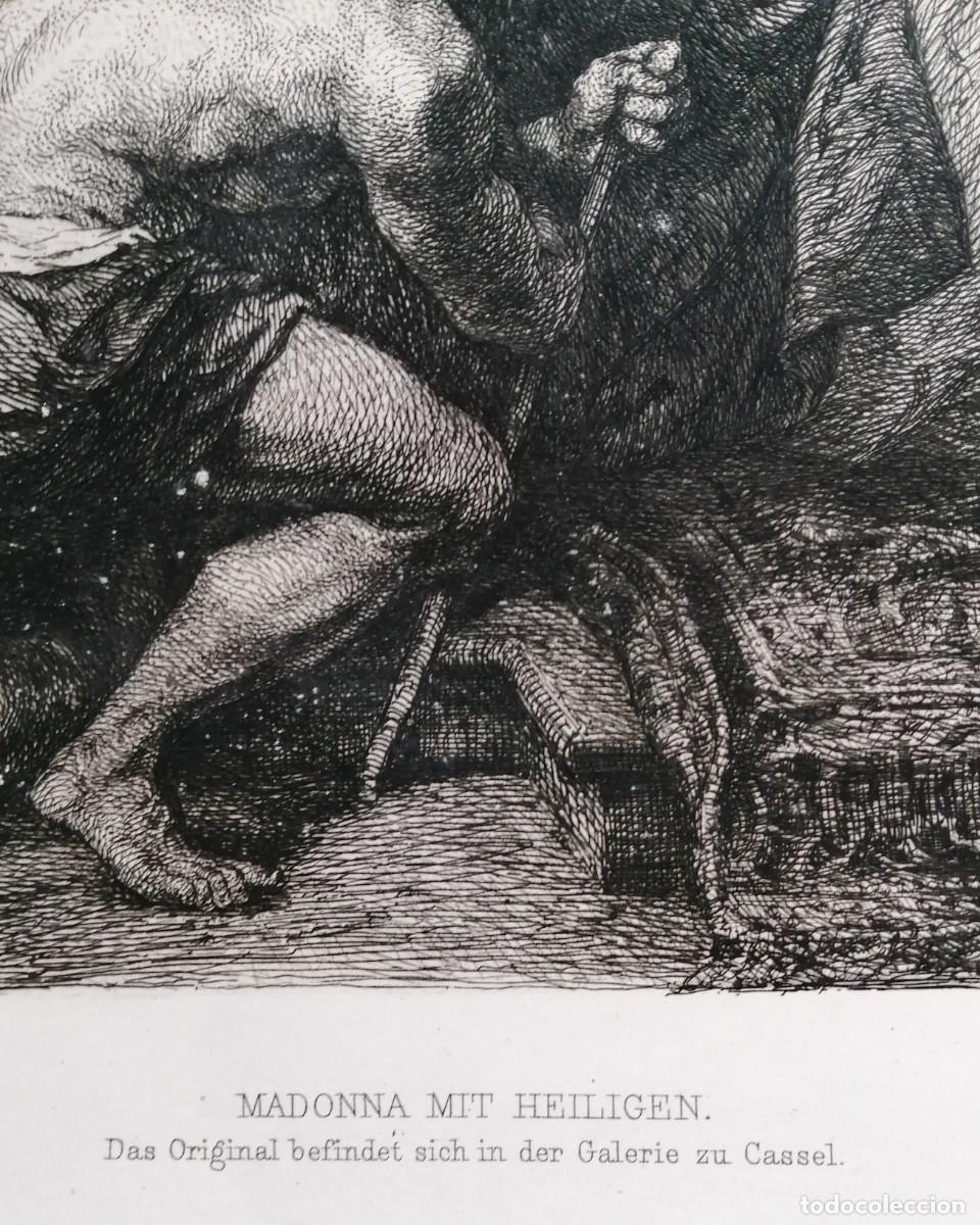 Arte: Virgen con santos, grabado seg&uacute;n Rubens - Foto 3