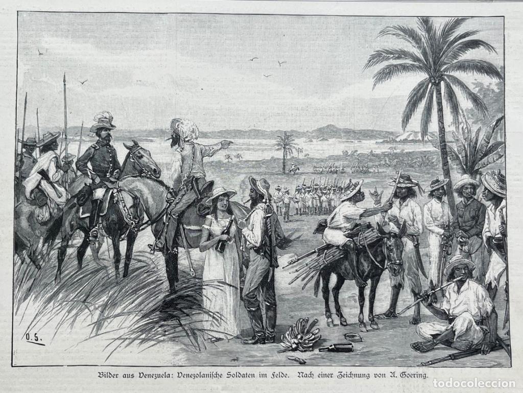 Kunst: Tropas militares en Venezuela (Am&eacute;rica del sur), 1896. Goering