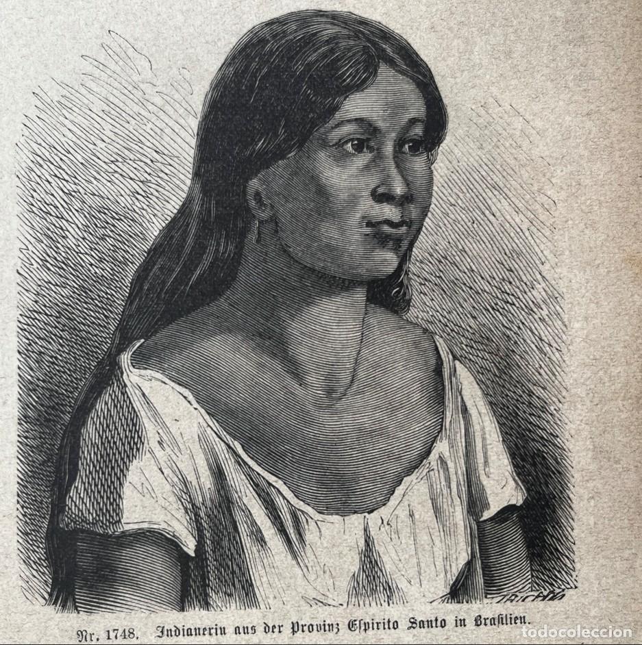 Kunst: Nativos de Espiritu Santo (Brasil) y trabajos agr&iacute;colas, 1885.