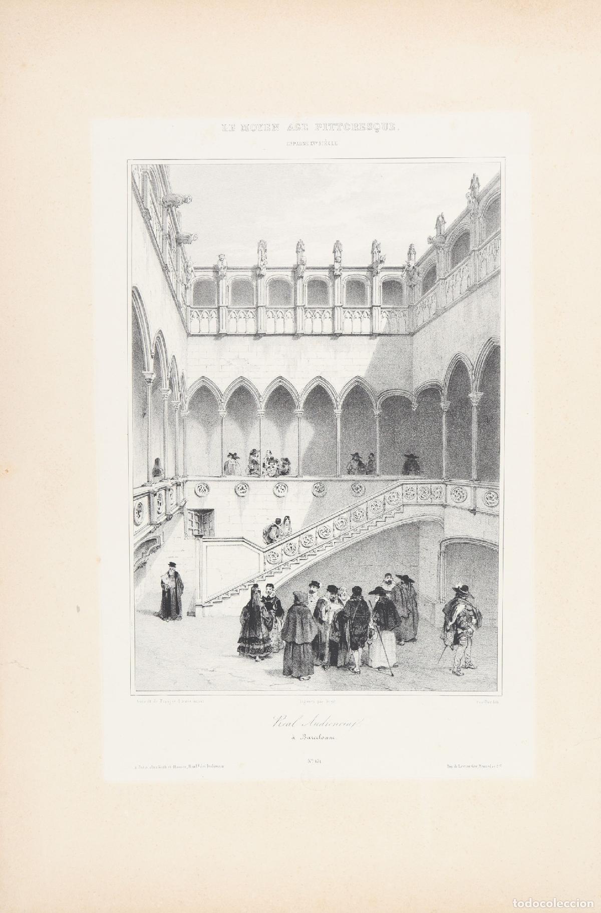 Arte: Real Audiencia &agrave; Barcelonne - Girault de Prangey (1804-1892), Lemercier