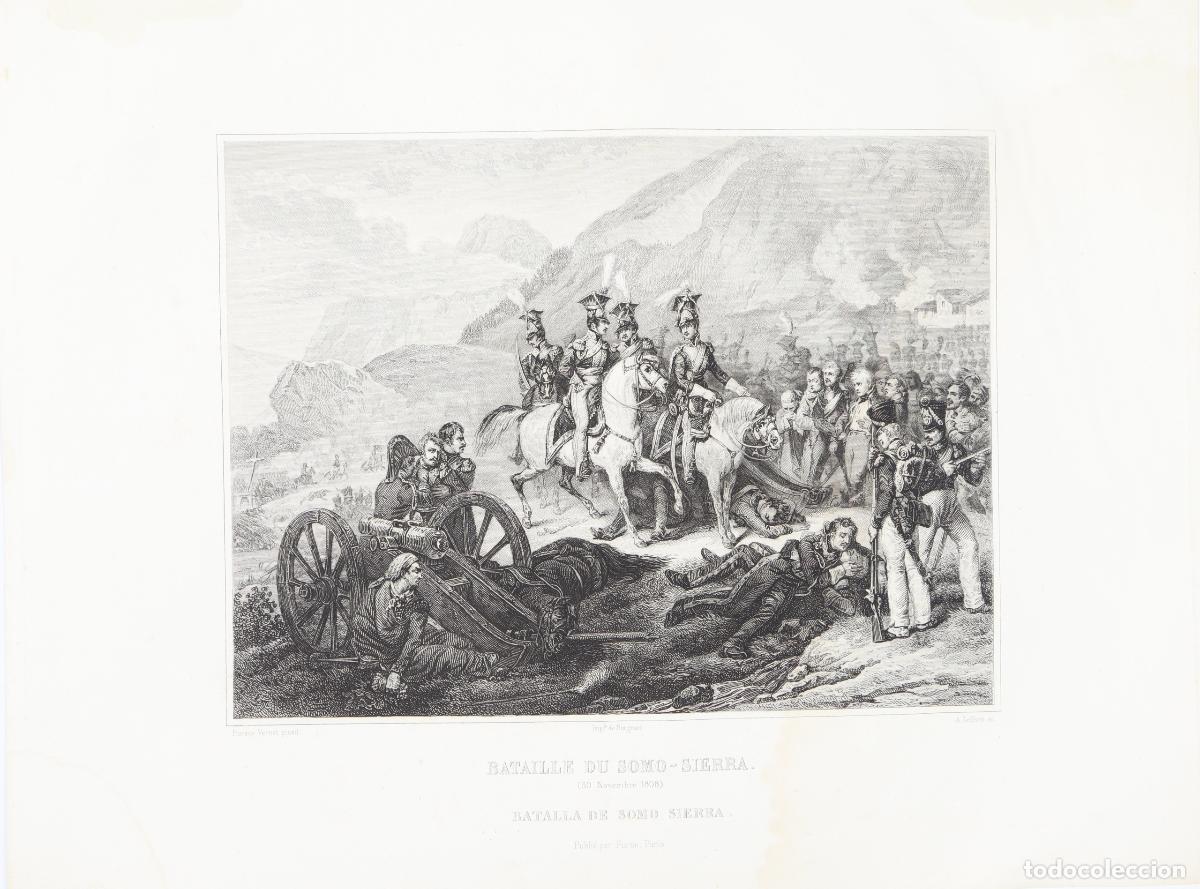 Arte: Bataille du Somo-Sierra (30 Novembre 1808) - Bougeard, Lefevre, A, Vernett, Horace (1789-1863)