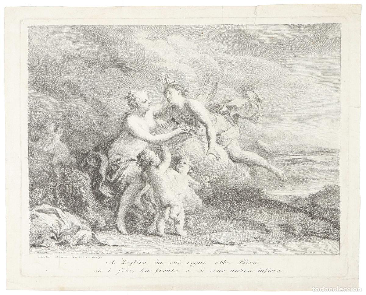 Arte: C&eacute;firo y Flora - Amigoni, Jacopo (1682-1752) - Foto 1