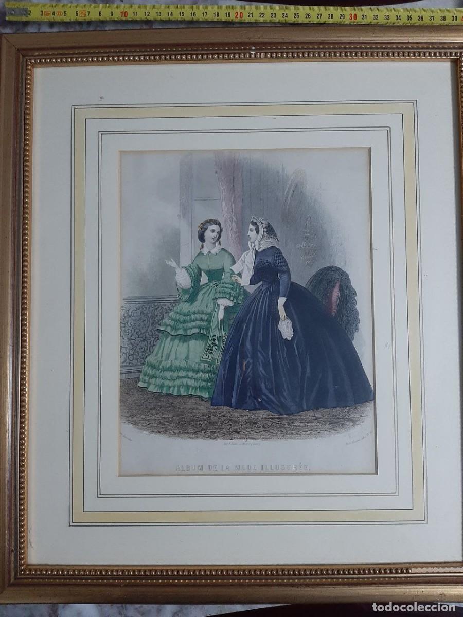 Arte: Antiguo grabado franc&eacute;s, s.XIX. - Foto 1