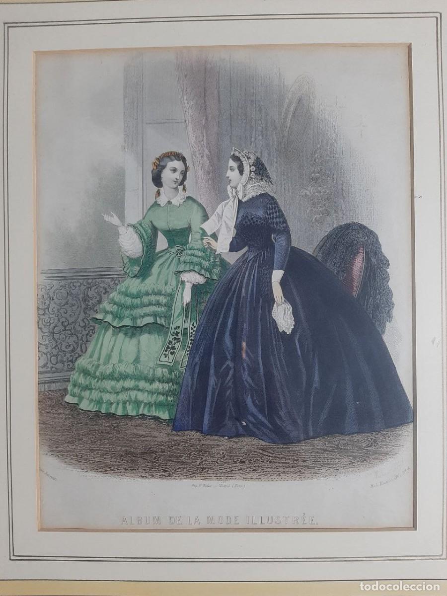 Arte: Antiguo grabado franc&eacute;s, s.XIX. - Foto 2