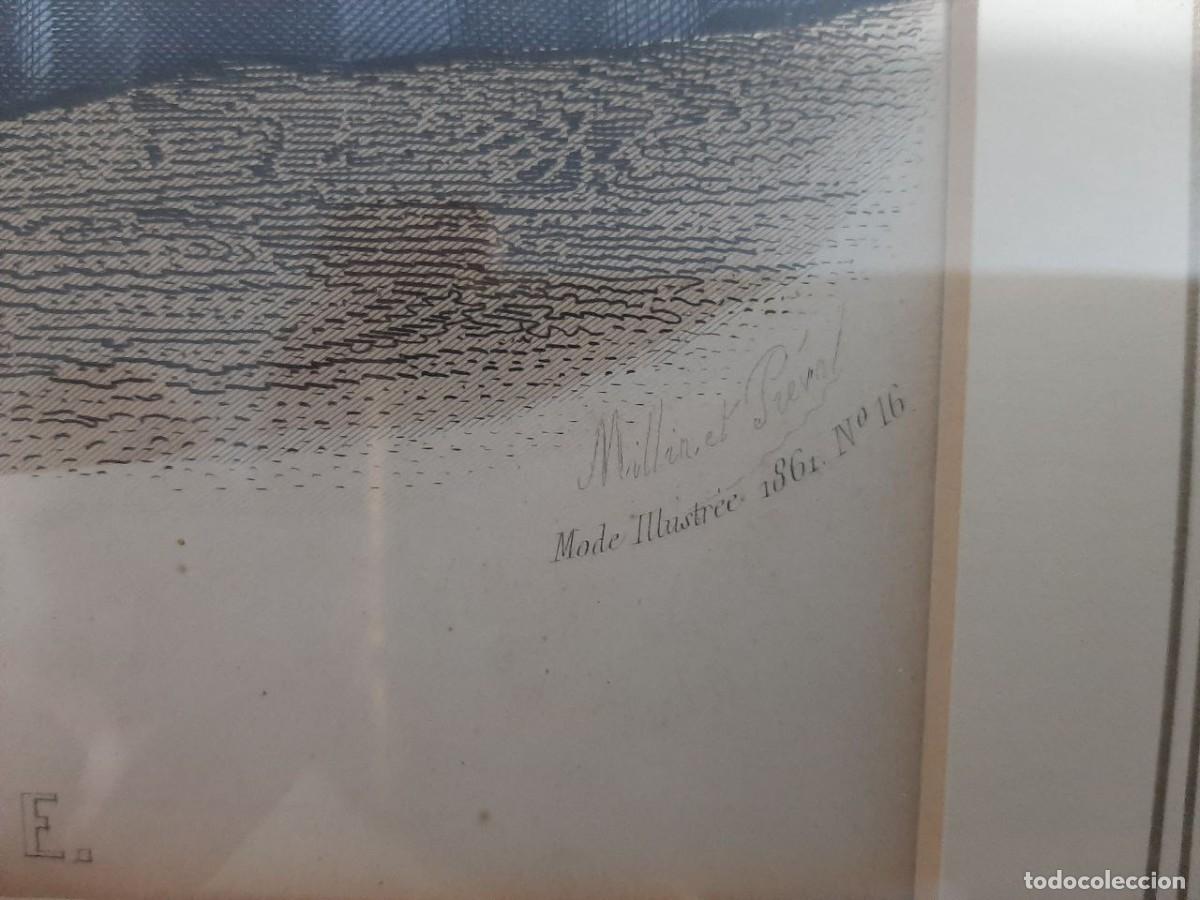 Arte: Antiguo grabado franc&eacute;s, s.XIX. - Foto 3