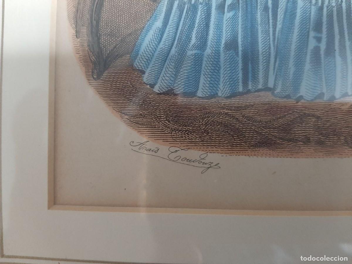 Arte: Antiguo grabado franc&eacute;s, s.XIX. - Foto 3
