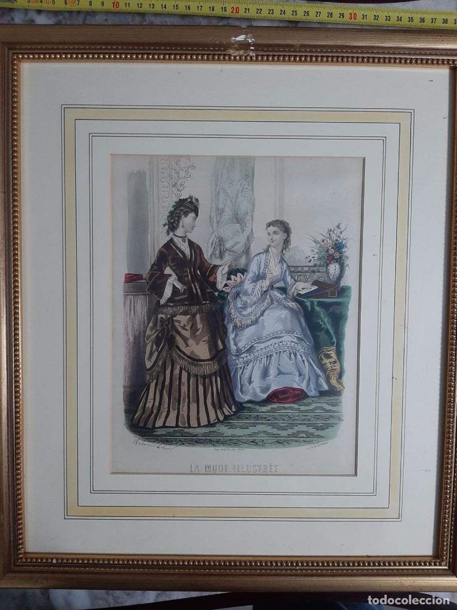 Arte: Antiguo grabado franc&eacute;s, s.XIX. - Foto 1