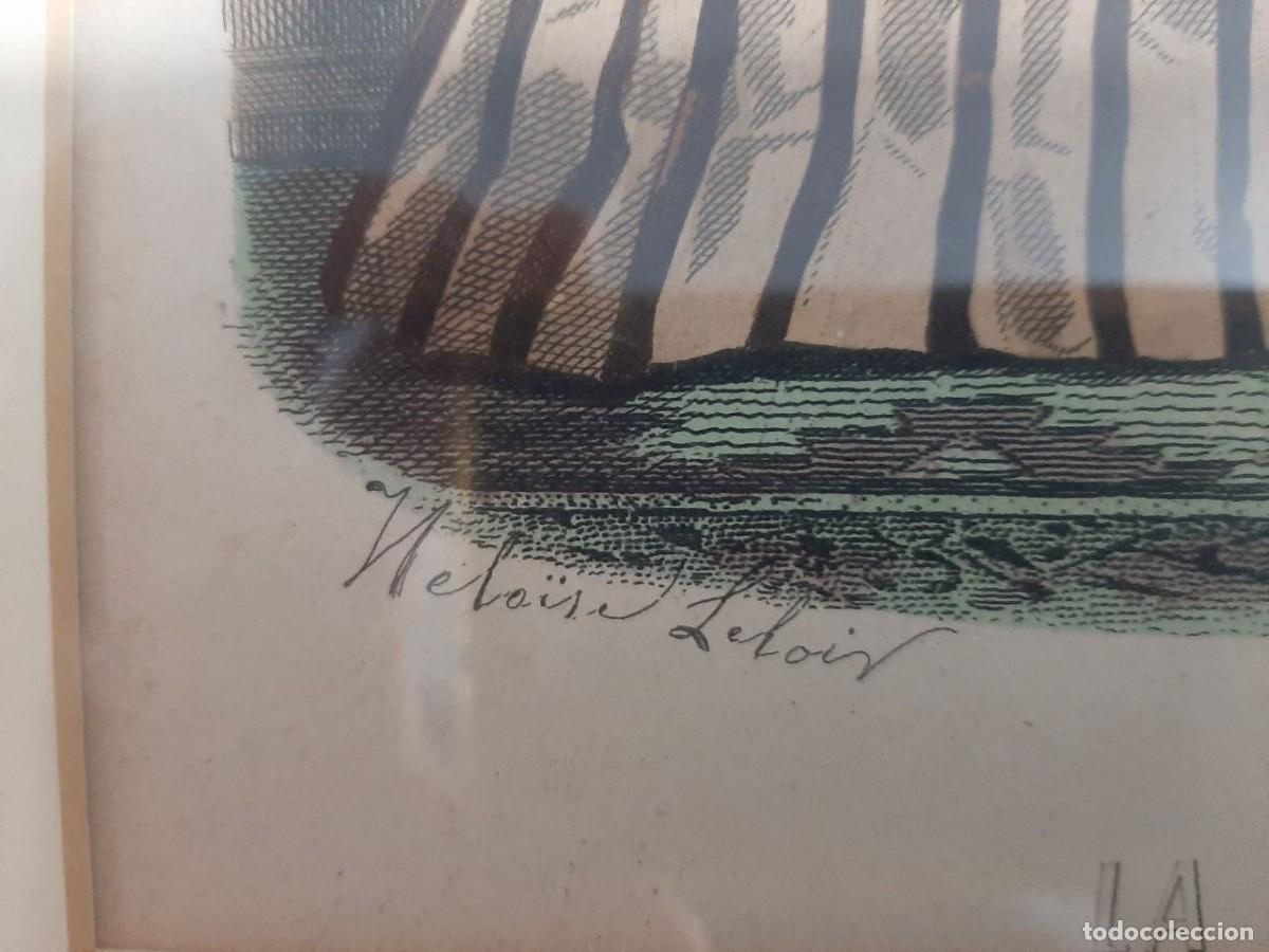 Arte: Antiguo grabado franc&eacute;s, s.XIX. - Foto 3