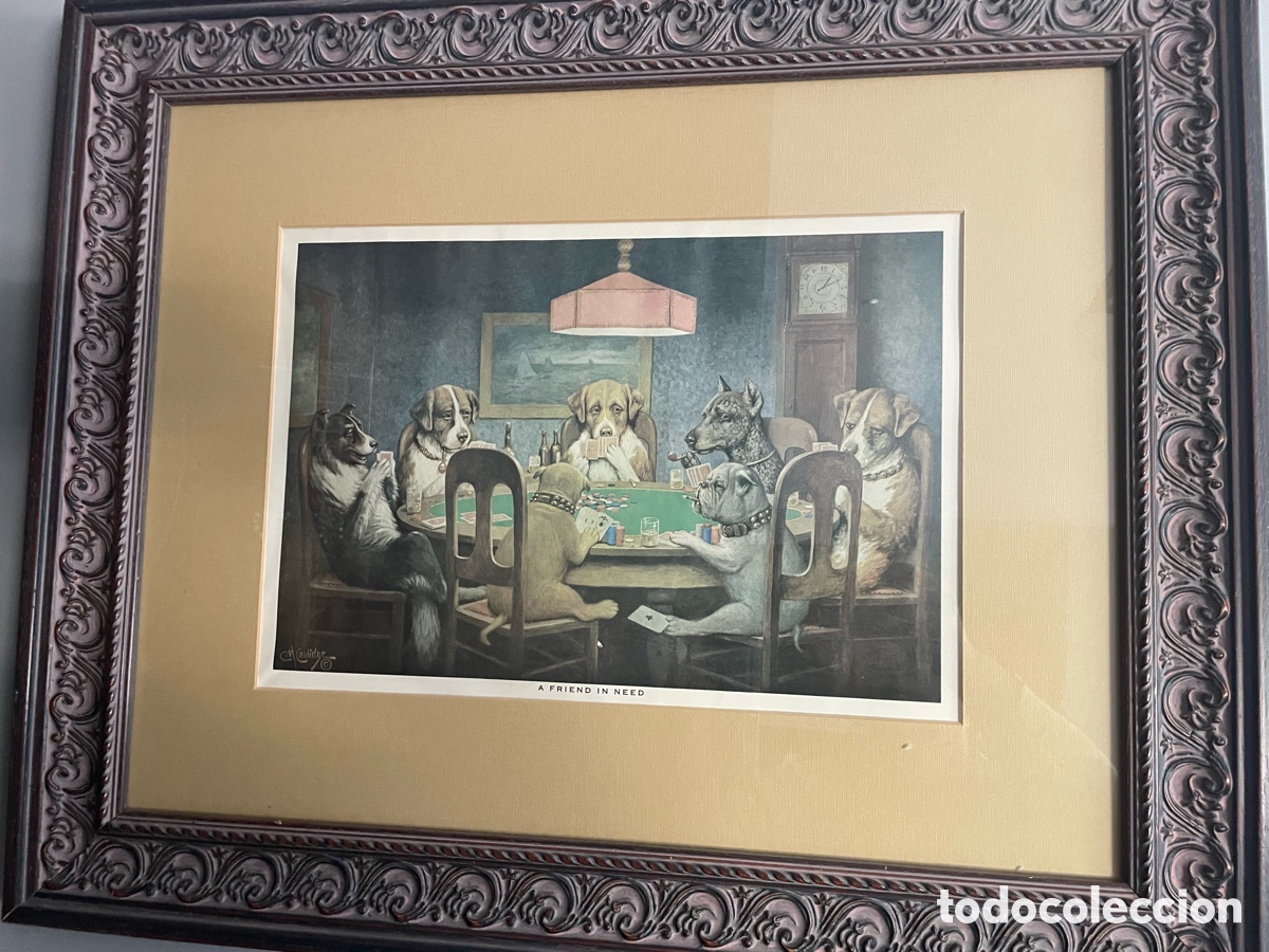 Arte: Cuadros perros jugando cartas - Foto 2