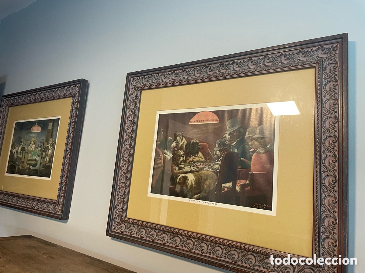 Arte: Cuadros perros jugando cartas - Foto 3