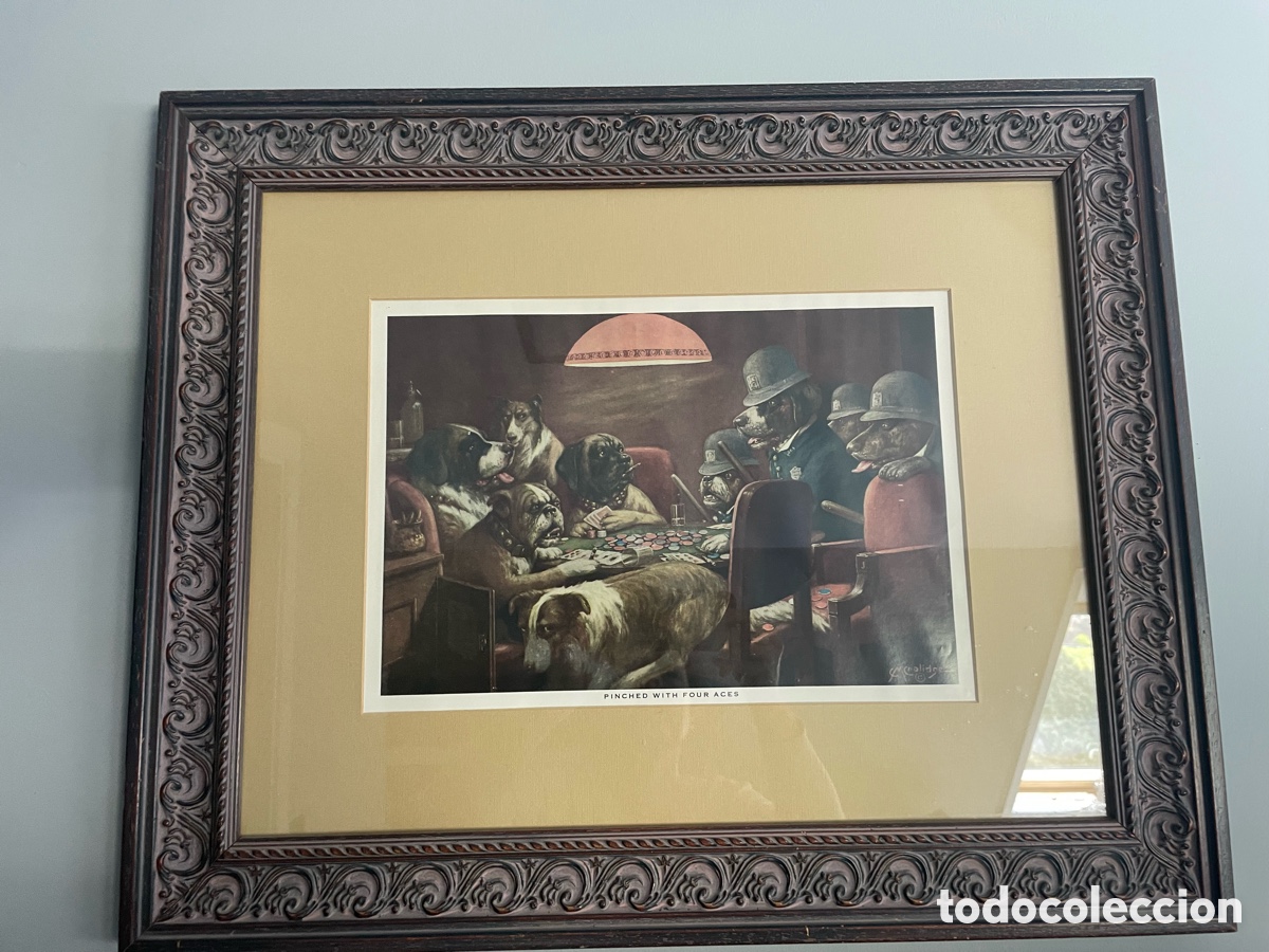 Arte: Cuadros perros jugando cartas - Foto 1