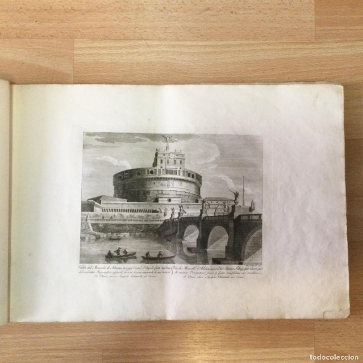 Art: Grabado N*3 ORIGINAL &ldquo;Mausoleo di Adriano&rdquo; Castillo di S. Angelo. Ciudad de Roma. Parboni. A&ntilde;o 1837