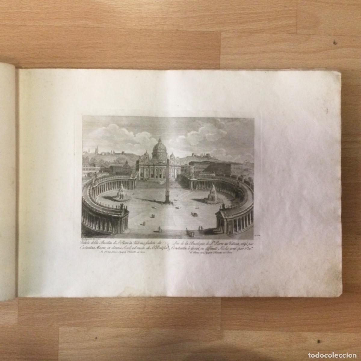 Art: Grabado N* 4 ORIGINAL &ldquo; Bas&iacute;lica De San Pedro &ldquo; Ciudad de Roma. Parboni. A&ntilde;o 1837