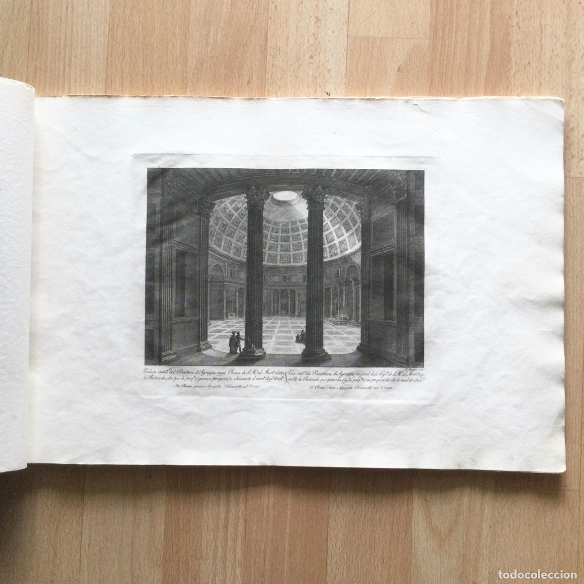Art: Grabado N*13 ORIGINAL &ldquo; Veduta interna Pante&oacute;n D&acute;Agrippa &ldquo; Ciudad de Roma. Parboni A&ntilde;o 1.837