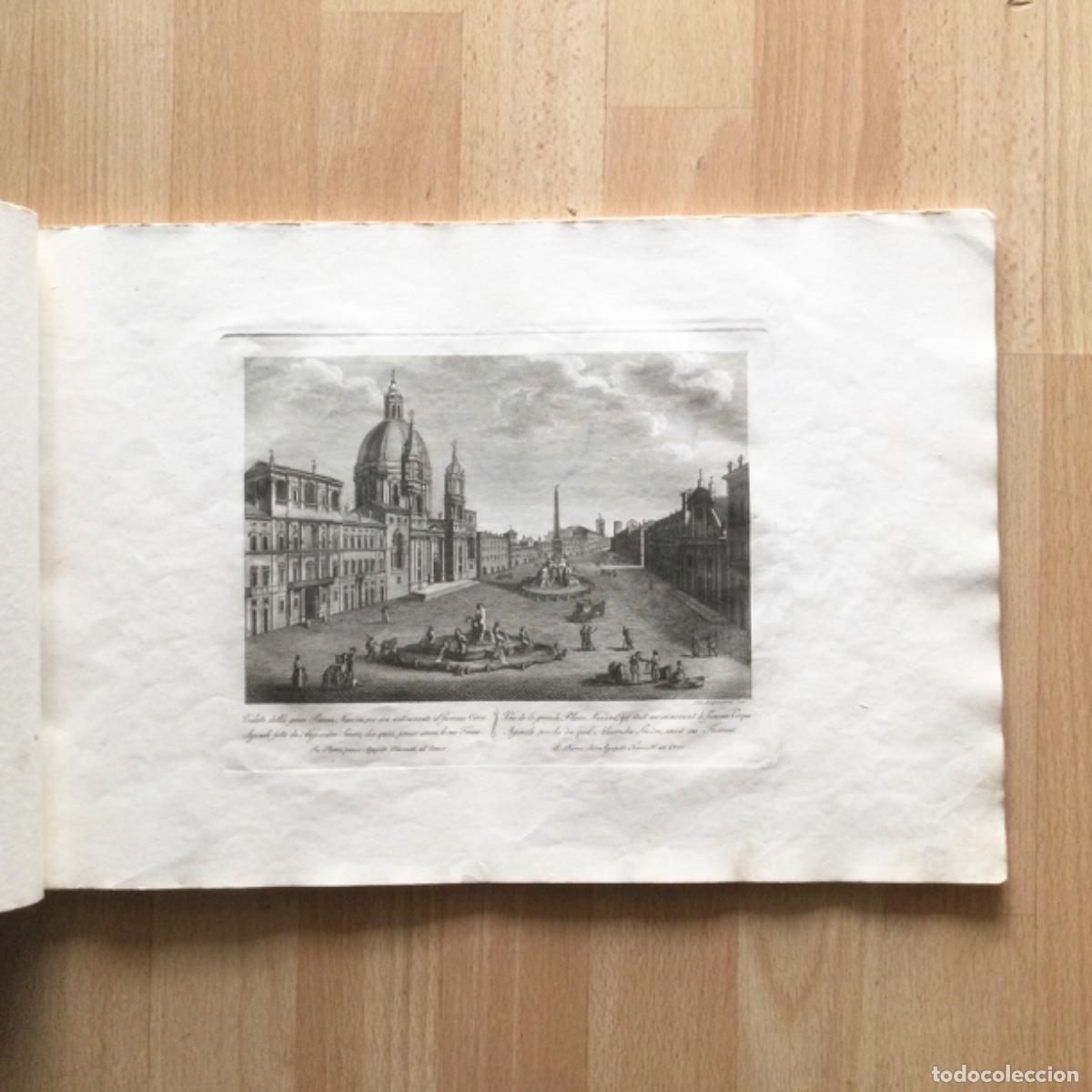 Art: Grabado N*17 ORIGINAL &ldquo;Veduta della Gran Piazza Navona&rdquo; Ciudad de Roma. Parboni A&ntilde;o 1.837