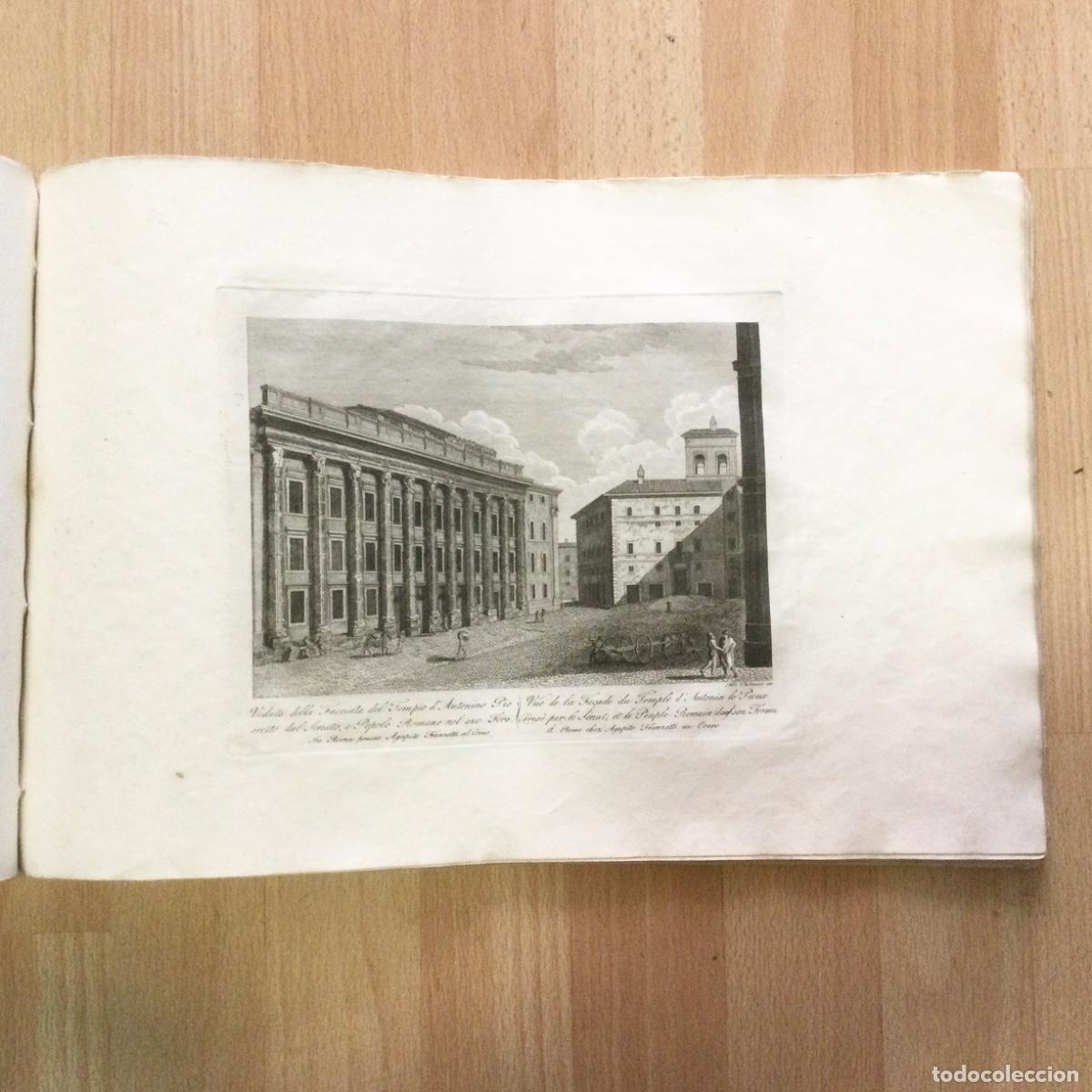 Art: Grabado N*20. Veduta della Facciata del Tempio D&acute;Antonino. Ciudad de Roma. Parboni A&ntilde;o 1.837