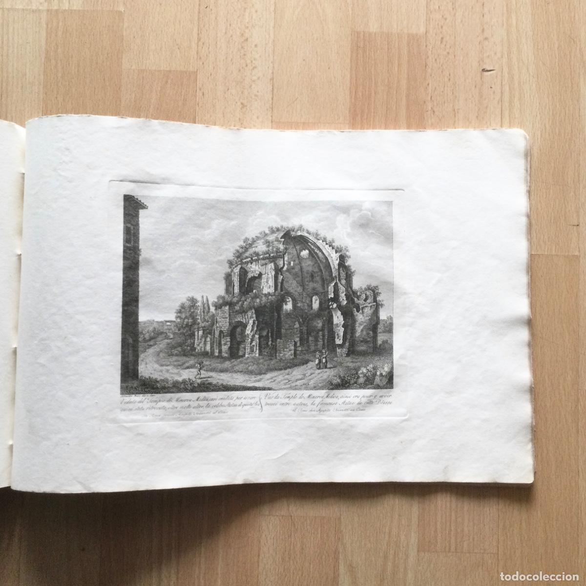 Art: Grabado N*25 &ldquo;Veduta del Tempio di Minerva&rdquo; Ciudad de Roma. Parboni A&ntilde;o 1.837