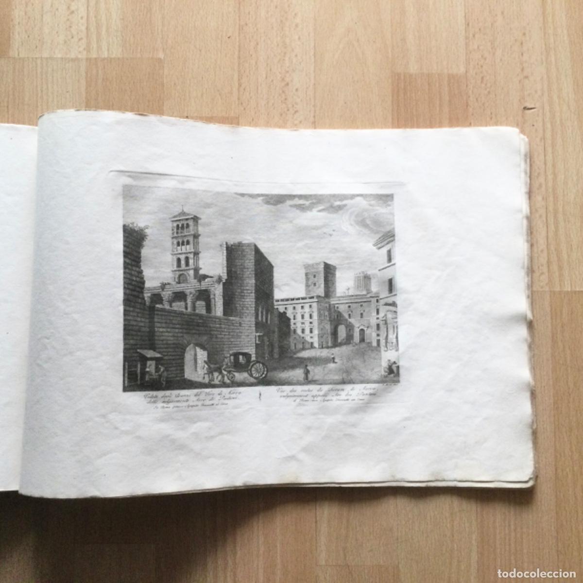 Arte: Grabado N*30 ORIGINAL &ldquo;Veduta de gli avanz&oacute; dei Foro di Nerva&rdquo; Parboni A&ntilde;o 1.837