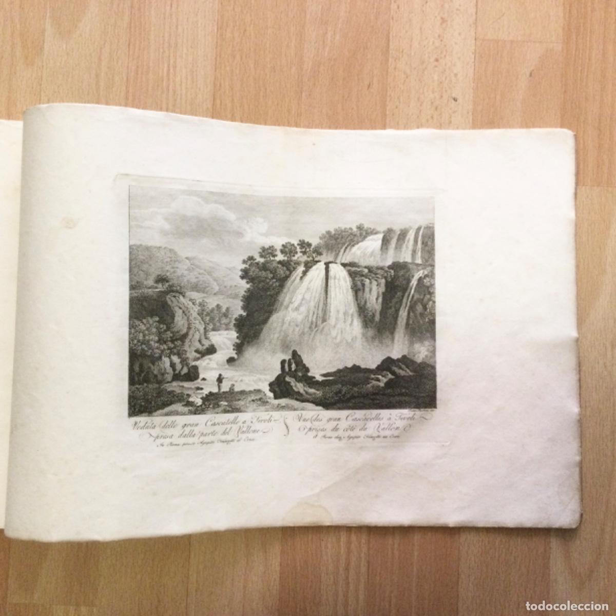 Arte: Grabado N*38. ORIGINAL &ldquo;Veduta delle gran Cascatelle a T&iacute;voli&rdquo; Parboni A&ntilde;o 1.837