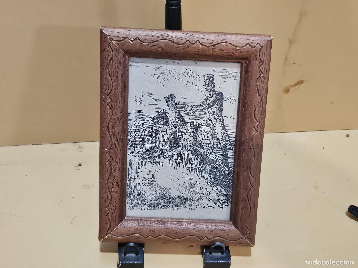 Arte: cuadro con grabado antiguo - Foto 1