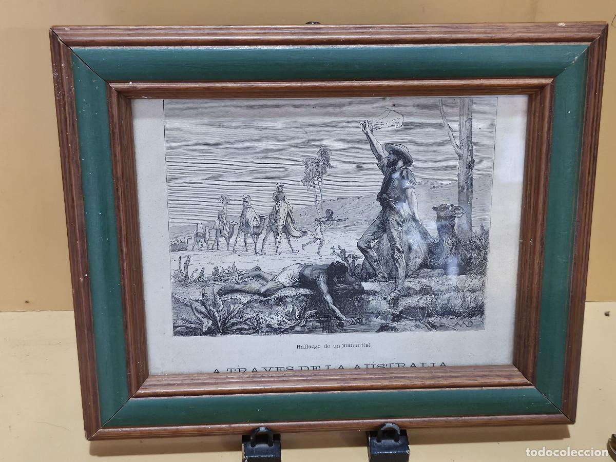 Arte: cuadro con grabado antiguo - Foto 1