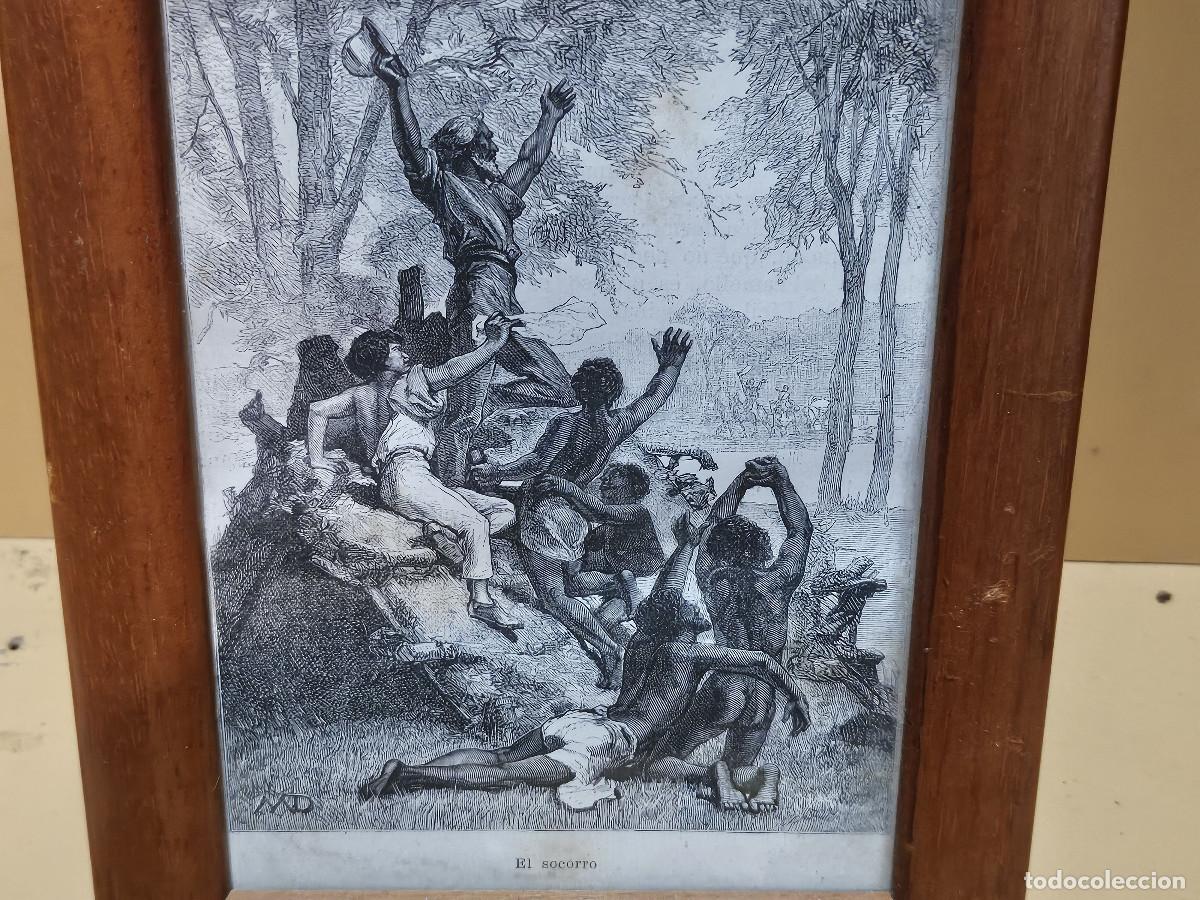 Arte: cuadro con grabado antiguo - Foto 2