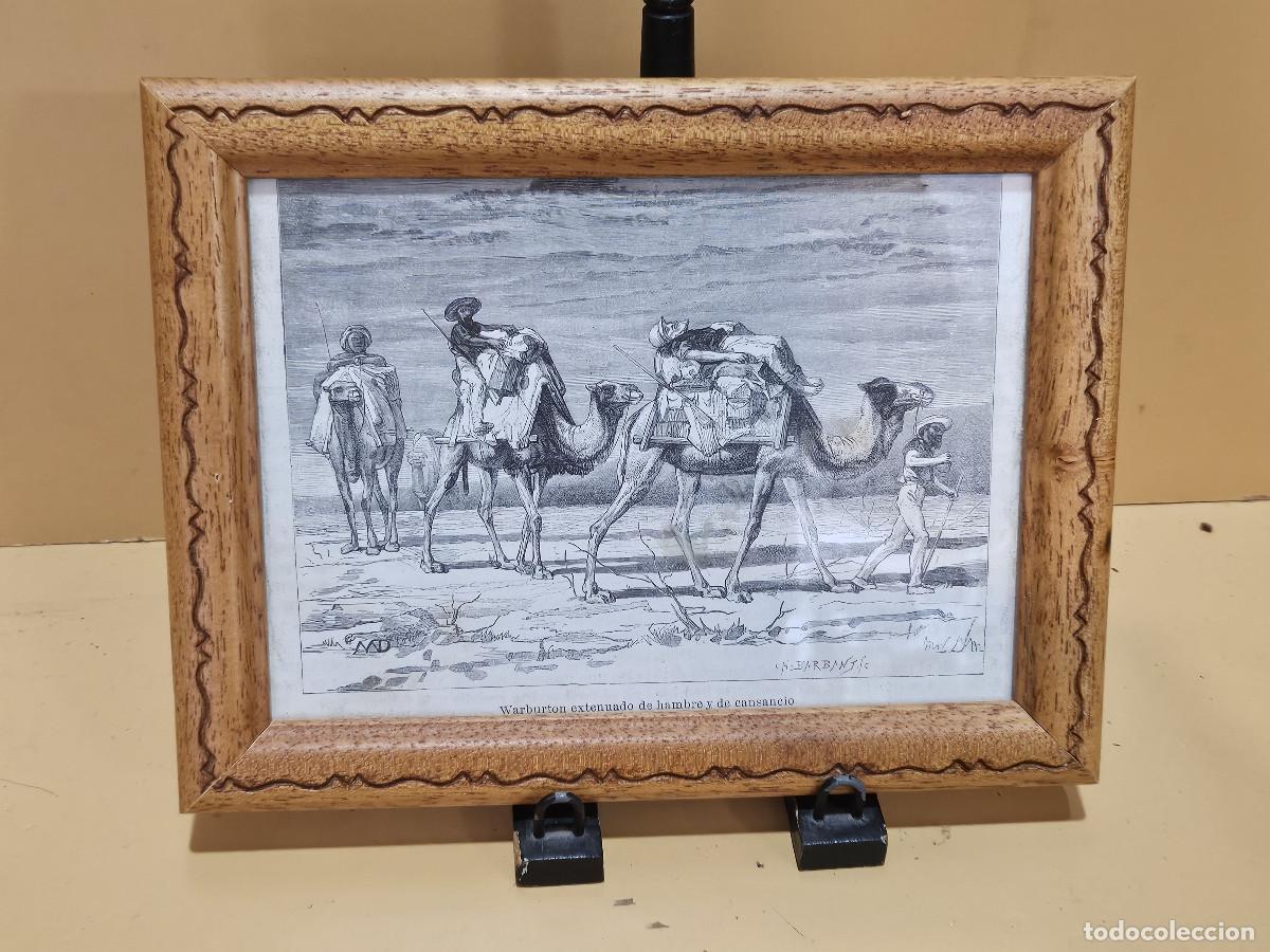 Arte: cuadro con grabado antiguo - Foto 1