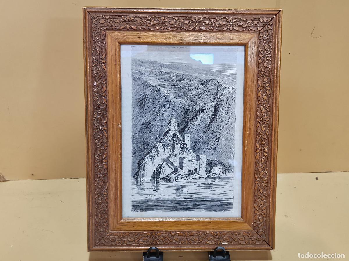 Arte: cuadro con grabado antiguo - Foto 1