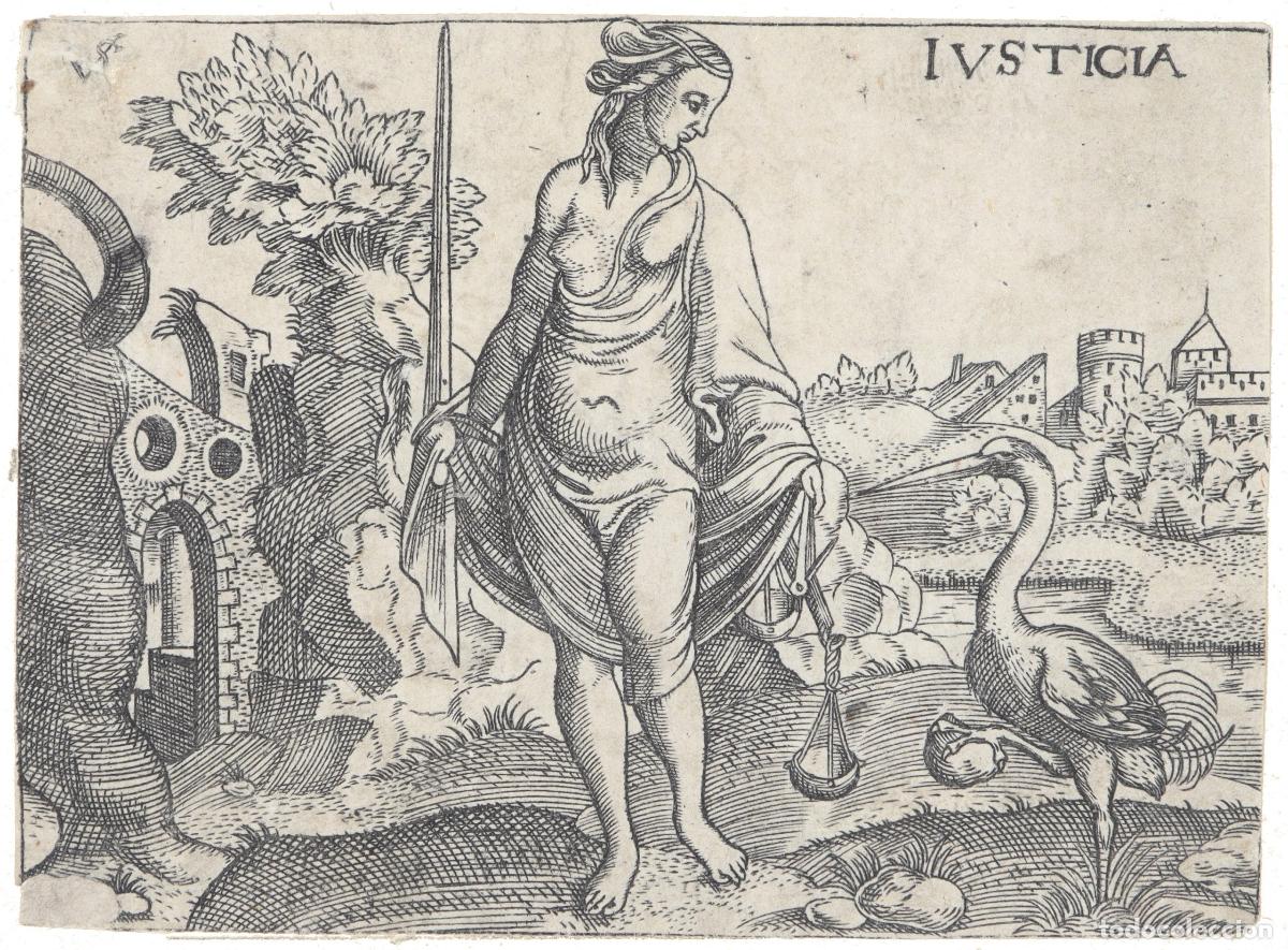 Arte: Cuatro virtudes - Solis, Virgil (1514-1562) - Foto 1
