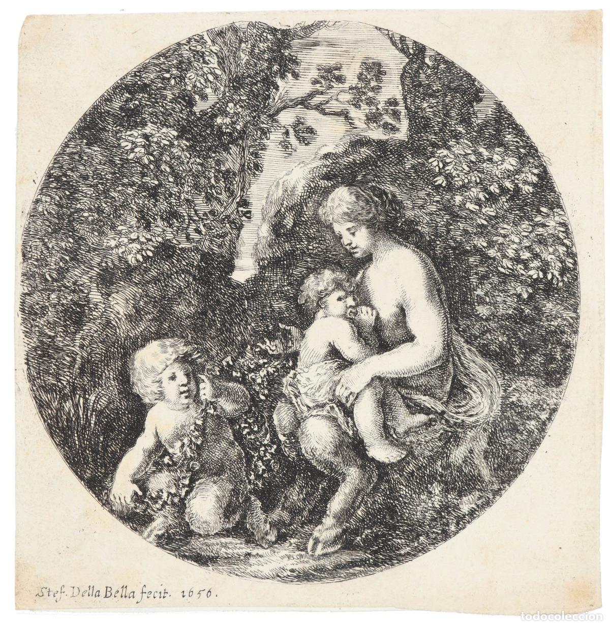 Arte: Faunos - Della Bella, Stephano (1610-1664) - Foto 1