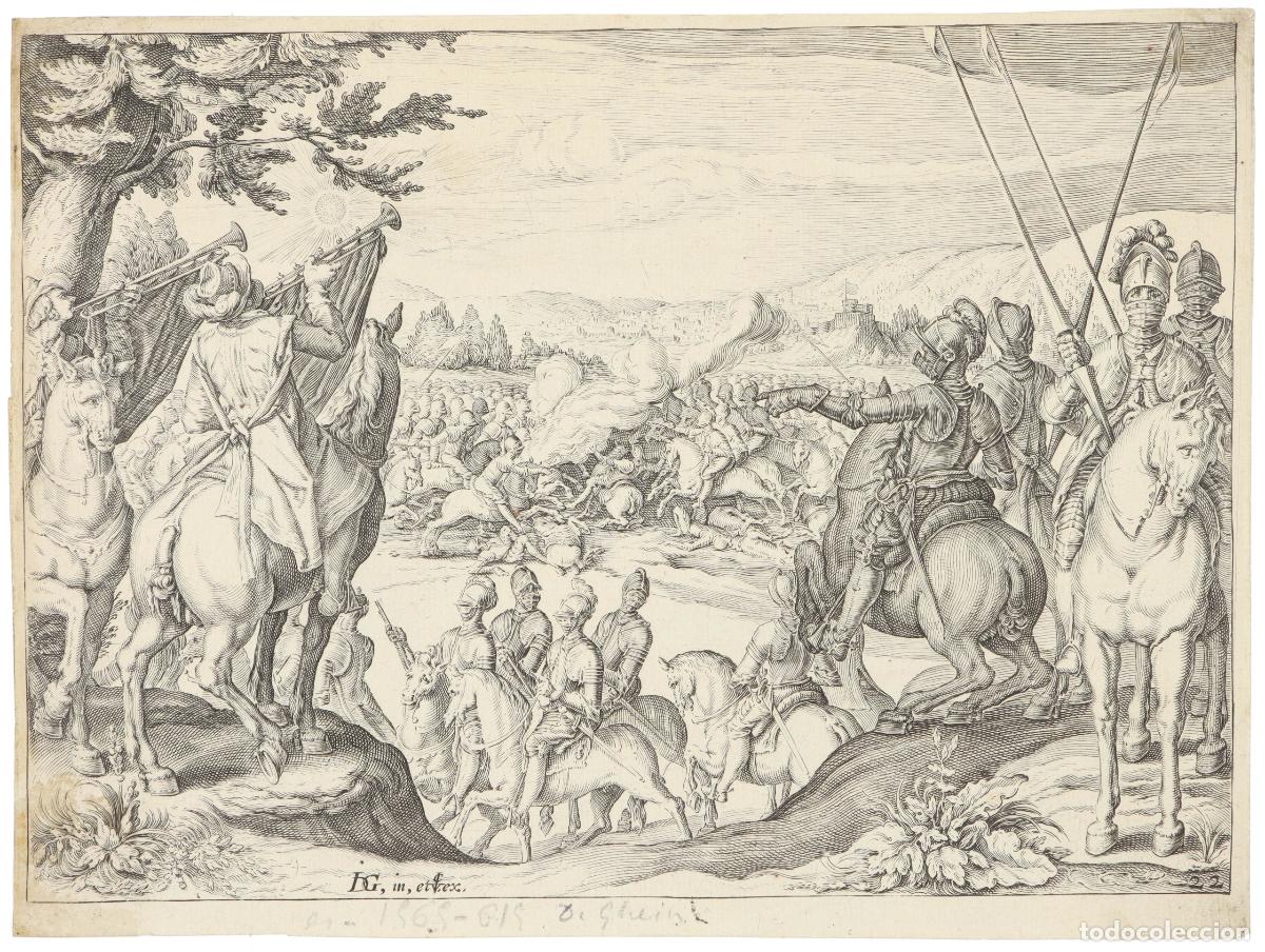 Arte: Batalla de caballer&iacute;a - Ghein, Jacob de - Foto 1