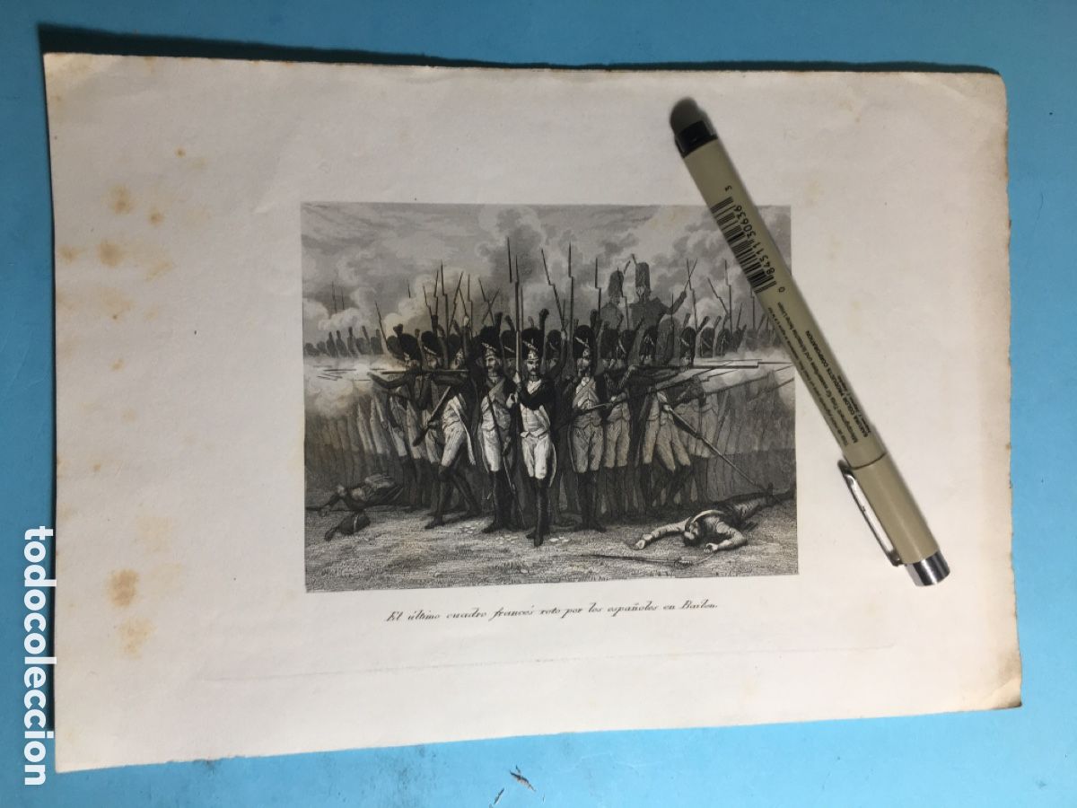 Art: XIX GRABADO EL &Uacute;LTIMO CUADRO FRANC&Eacute;S ROTO POR ESPA&Ntilde;OLES EN LA BATALLA DE BAILEN