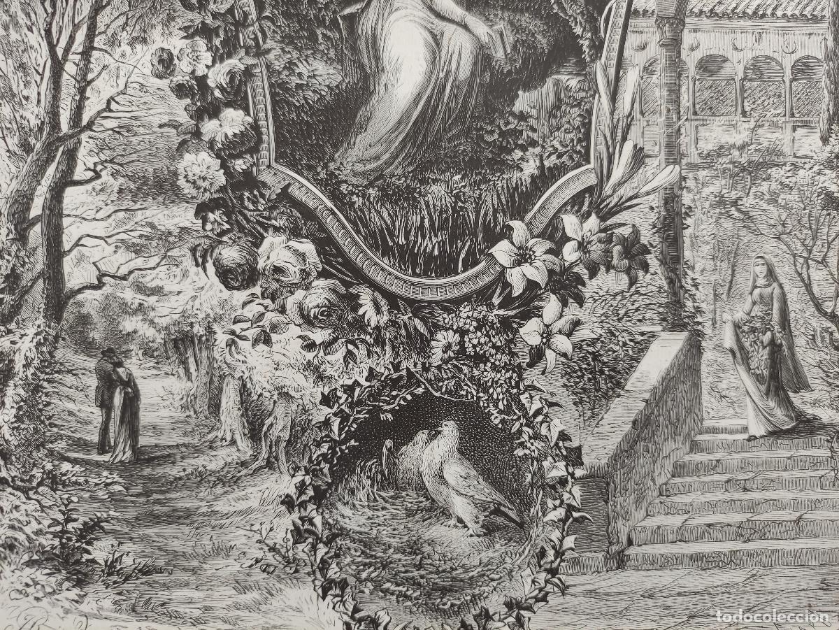 Arte: GRABADO. COMPOSICIONES. ALEGORIA A LA PRIMAVERA - Foto 3