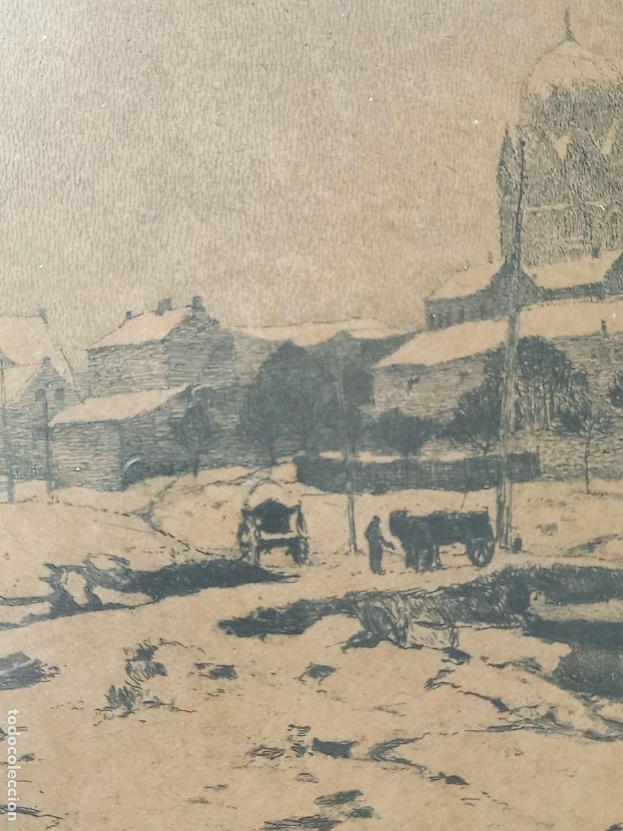 Arte: Grabado antiguo de puerto. - Foto 5