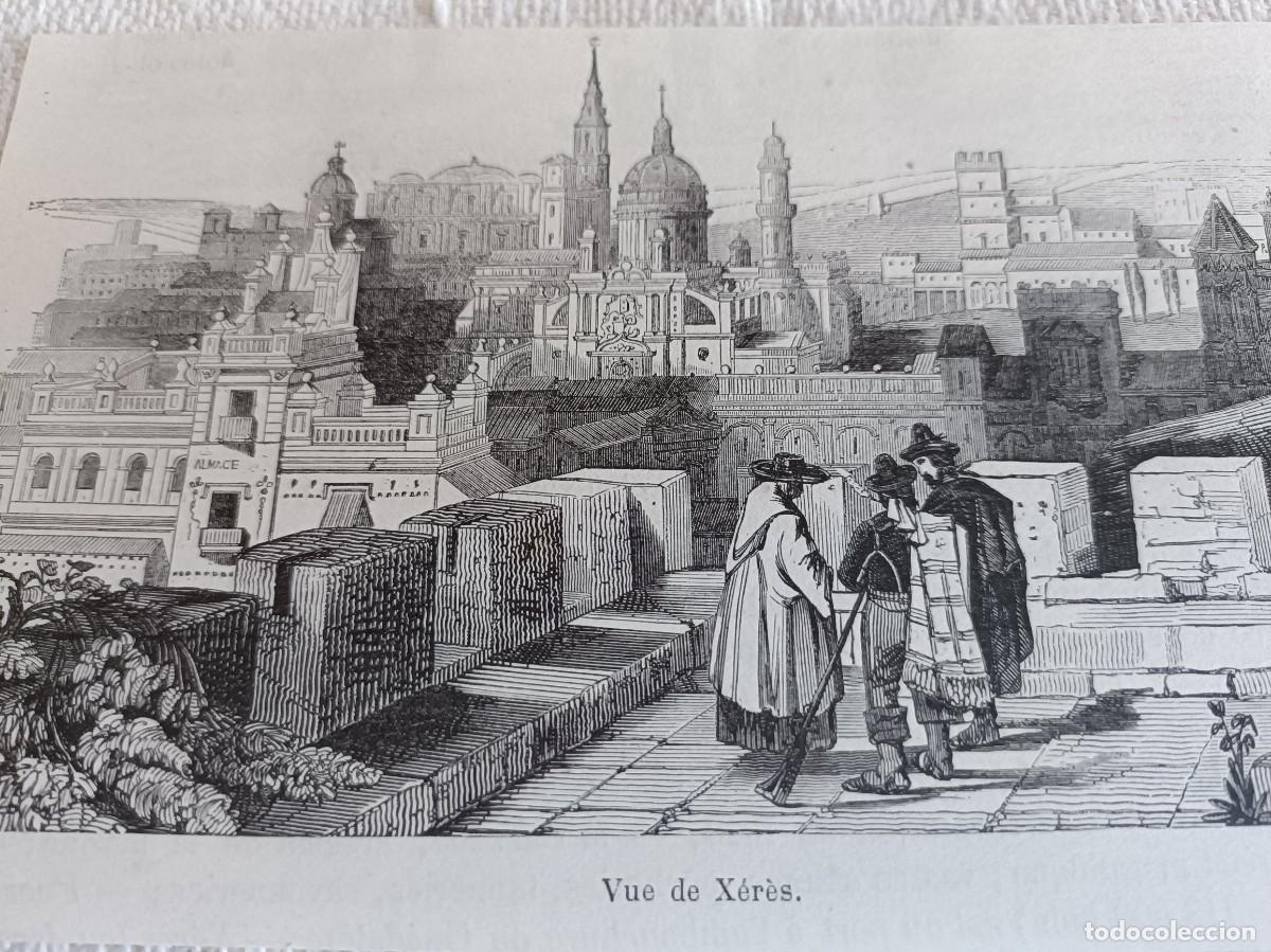 Arte: grabado Vista de jerez - Foto 2