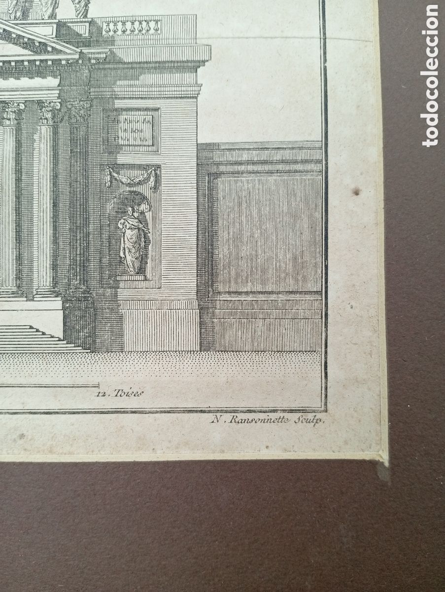Arte: Grabado franc&eacute;s de arquitectura XVIII - Foto 3