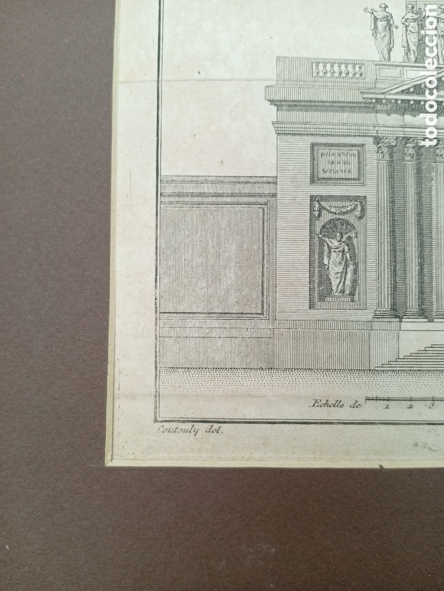 Arte: Grabado franc&eacute;s de arquitectura XVIII - Foto 4