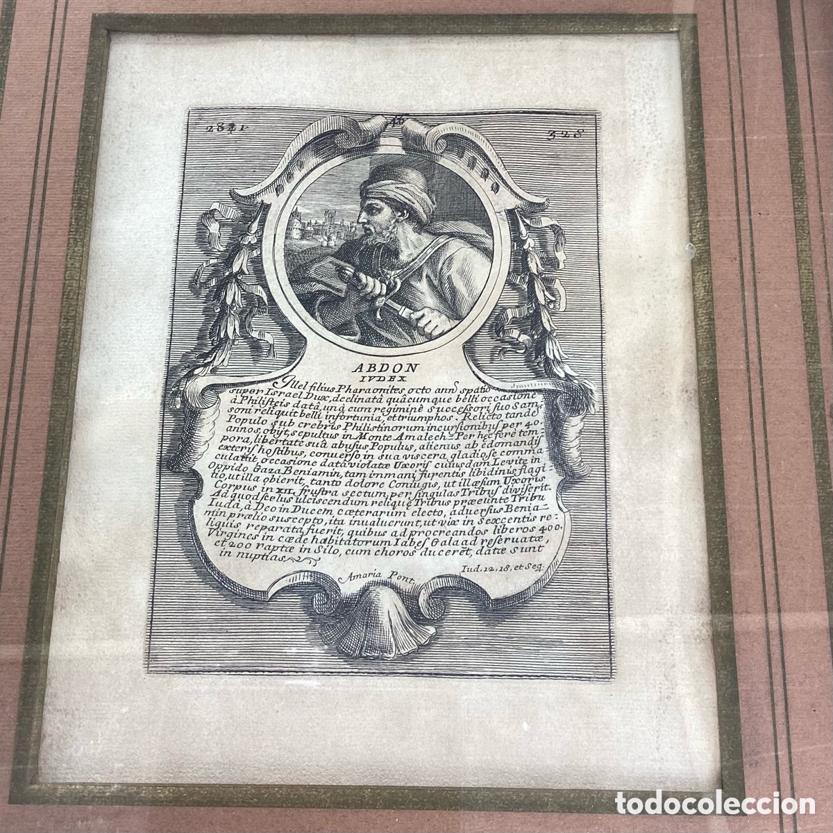 Arte: Grabado de Profetas y Reyes del Antiguo Testamento - Foto 2