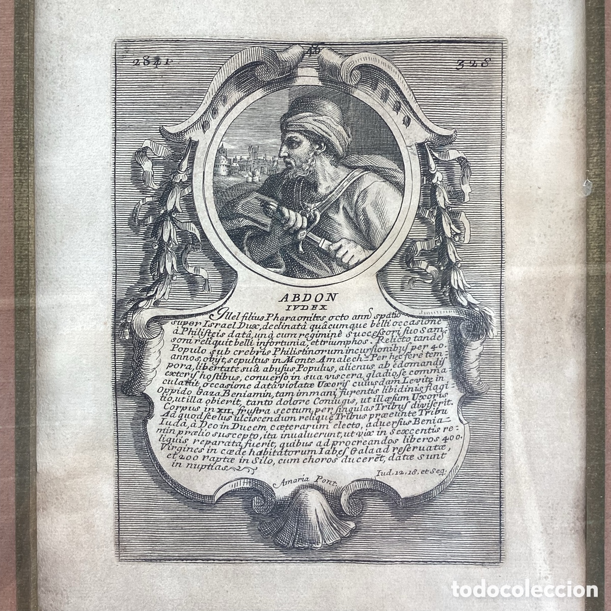 Arte: Grabado de Profetas y Reyes del Antiguo Testamento - Foto 3