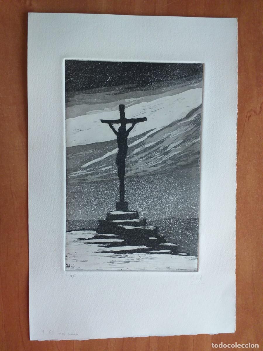 Arte: AGUAFUERTE - GIL MORENO DE MORA - &rdquo; Y EL NOS AMA - Foto 1