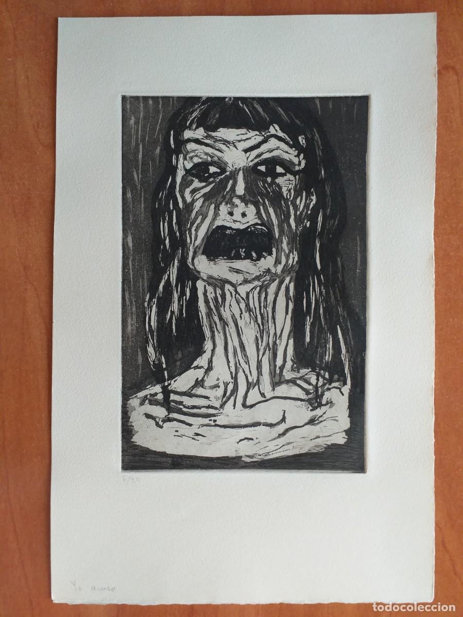 Arte: AGUAFUERTE - GIL MORENO DE MORA - &rdquo; YO ACUSO &rdquo; - Foto 1