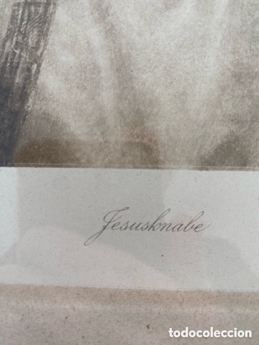 Arte: Grabado con marco de madera antiguo - Foto 12