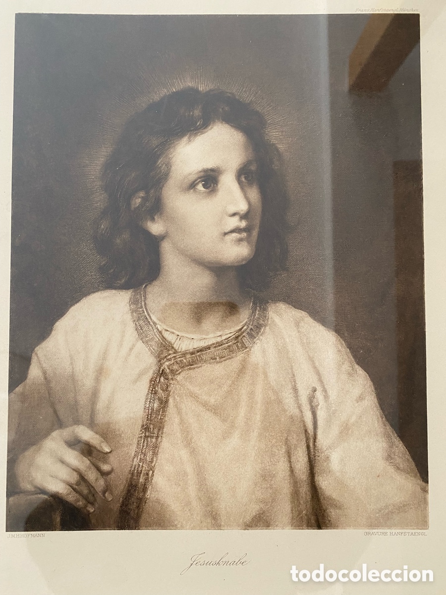 Arte: Grabado con marco de madera antiguo - Foto 19