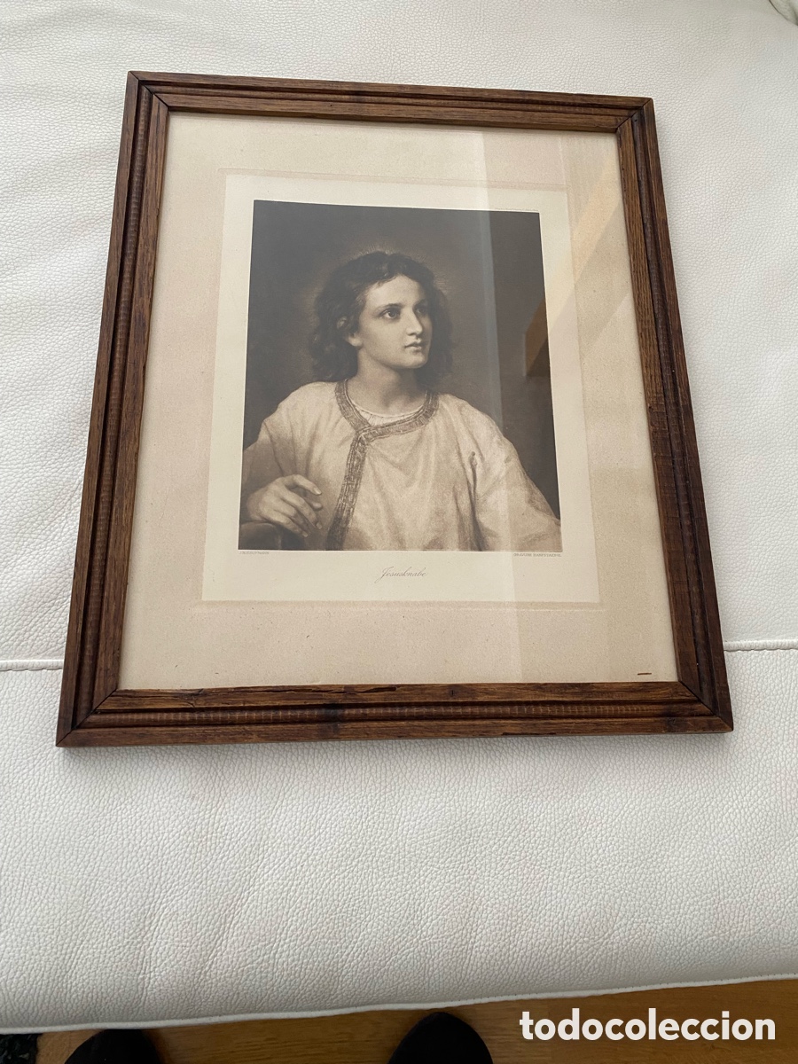 Arte: Grabado con marco de madera antiguo - Foto 24